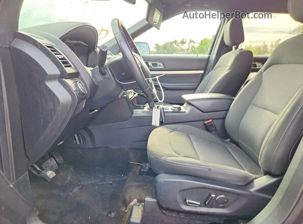 1FM5K8D80JGA28559 2018 FORD EXPLORER Gray Widok wnętrza z przodu