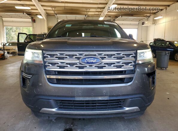 1FM5K8D80JGA88647 2018 FORD EXPLORER Charcoal წინა ხედი