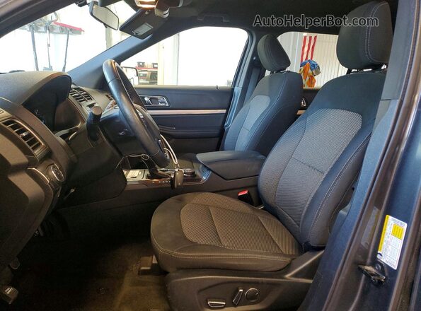 1FM5K8D80JGA88647 2018 FORD EXPLORER Charcoal წინა სალონის ხედი