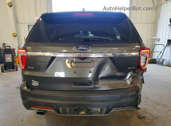 1FM5K8D80JGA88647 2018 FORD EXPLORER Charcoal უკანა ხედი