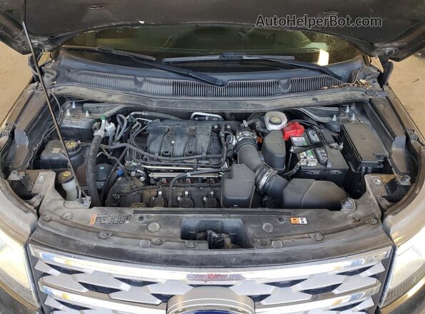 1FM5K8D80JGA88647 2018 FORD EXPLORER Charcoal ძრავის განყოფილების ხედი