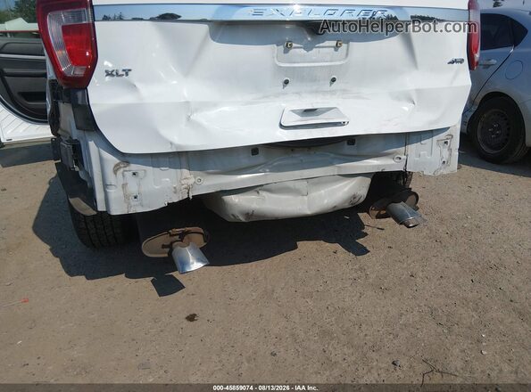 1FM5K8D80JGC06891 2018 FORD EXPLORER Белый Вид спереди