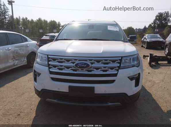 1FM5K8D80JGC06891 2018 FORD EXPLORER Белый Вид задней части салона