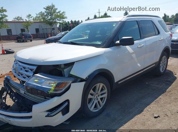 1FM5K8D80KGA21631 2019 FORD EXPLORER Белый Передняя левая четверть