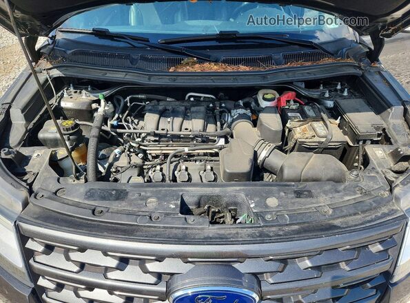1FM5K8D80KGA86026 2019 FORD EXPLORER Gray Widok komory silnika