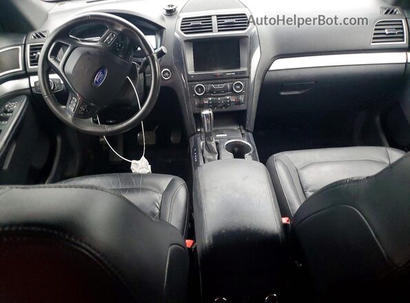 1FM5K8D81GGA33391 2016 FORD EXPLORER Black Dashboard view