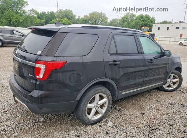 1FM5K8D81GGA33391 2016 FORD EXPLORER Black Rear right