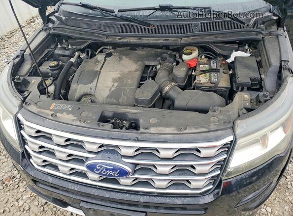 1FM5K8D81GGA33391 2016 FORD EXPLORER Black Engine compartment view