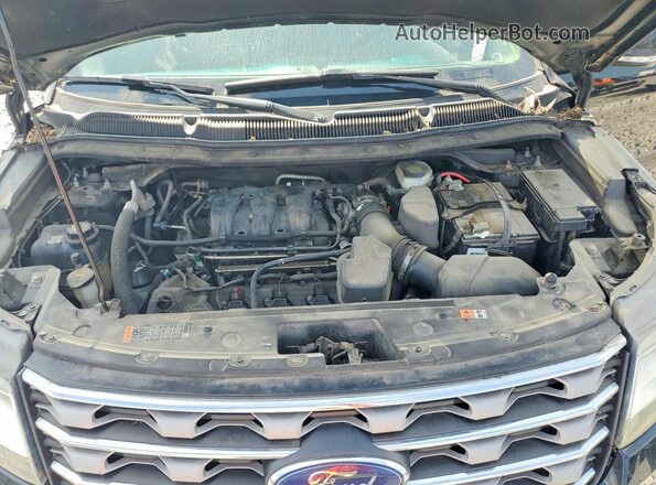 1FM5K8D81GGA81618 2016 FORD EXPLORER Black ძრავის განყოფილების ხედი