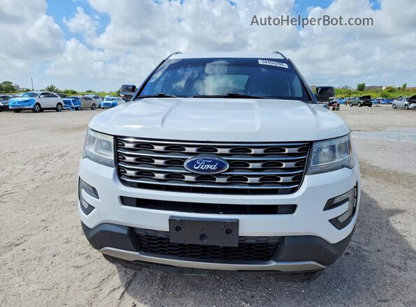 1FM5K8D81GGC52402 2016 FORD EXPLORER Белый Вид спереди