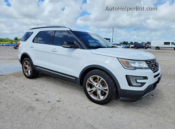 1FM5K8D81GGC52402 2016 FORD EXPLORER Белый Передняя правая четверть