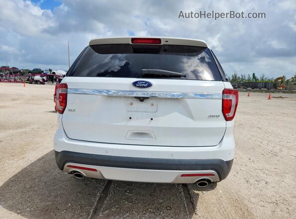 1FM5K8D81GGC52402 2016 FORD EXPLORER Белый Вид сзади