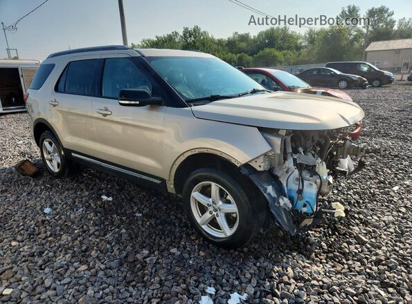 1FM5K8D81HGC53812 2017 FORD EXPLORER Gold Delantero derecho