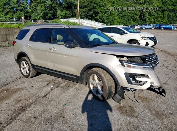 1FM5K8D81HGD18139 2017 FORD EXPLORER Beige Przód prawy