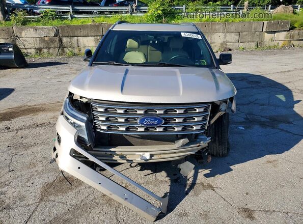 1FM5K8D81HGD18139 2017 FORD EXPLORER Beige Widok z przodu