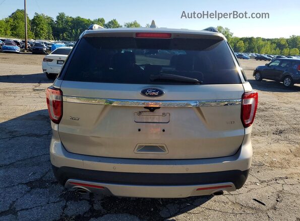 1FM5K8D81HGD18139 2017 FORD EXPLORER Beige Widok z tyłu