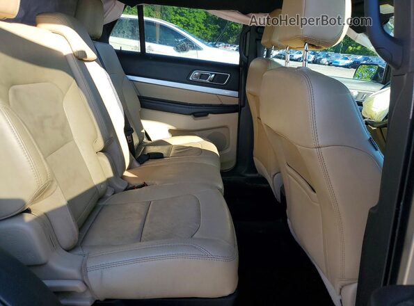 1FM5K8D81HGD18139 2017 FORD EXPLORER Beige Widok wnętrza z tyłu