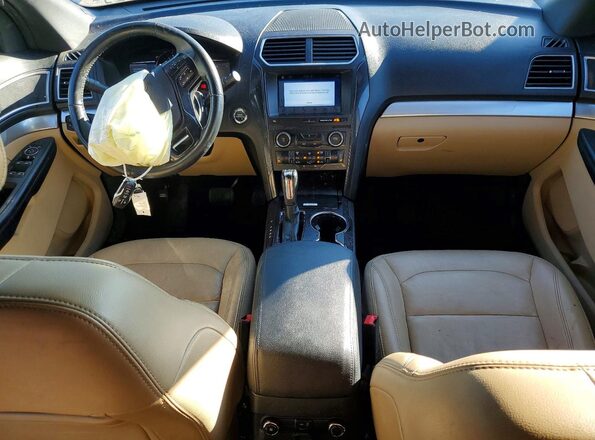 1FM5K8D81HGD18139 2017 FORD EXPLORER Beige Widok deski rozdzielczej