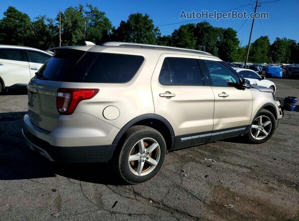 1FM5K8D81HGD18139 2017 FORD EXPLORER Beige Tył prawy