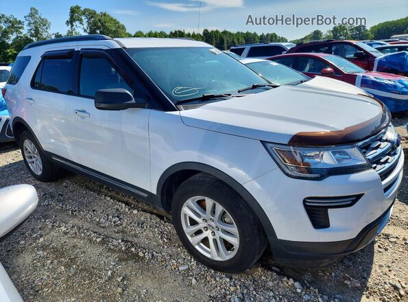 1FM5K8D81JGA37724 2018 FORD EXPLORER White Delantero derecho