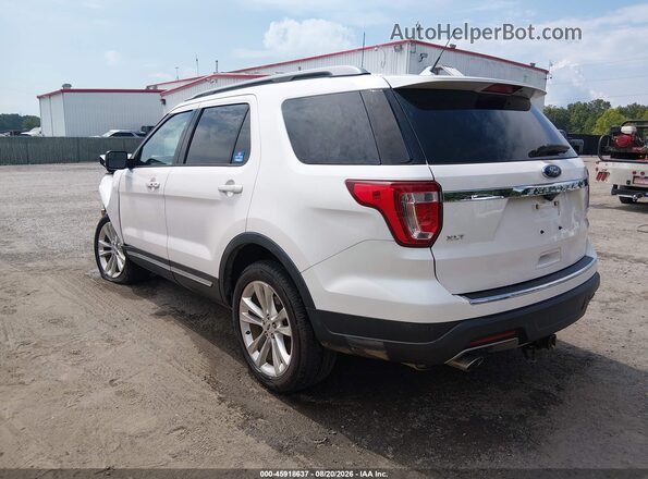 1FM5K8D81JGA75809 2018 FORD EXPLORER White Trasero izquierdo