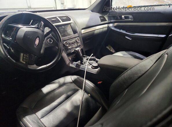 1FM5K8D81JGC10982 2018 FORD EXPLORER White Front interior view