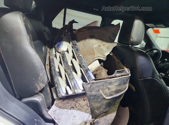 1FM5K8D81JGC10982 2018 FORD EXPLORER White Rear interior view