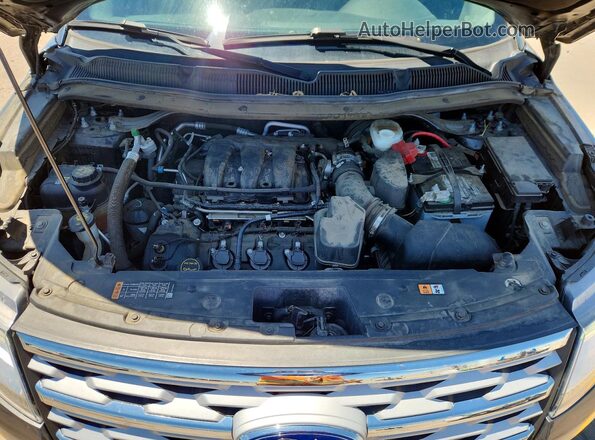 1FM5K8D81KGA41113 2019 FORD EXPLORER Charcoal Vista del compartimento del motor