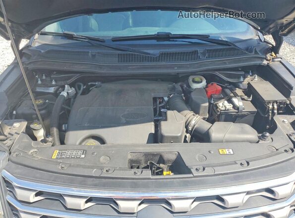 1FM5K8D82GGA00514 2016 FORD EXPLORER Gray Vista del compartimento del motor