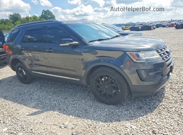 1FM5K8D82GGA00514 2016 FORD EXPLORER Gray Delantero derecho