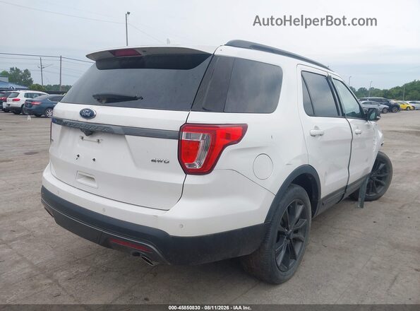 1FM5K8D82HGA85601 2017 FORD EXPLORER Белый Задняя правая четверть