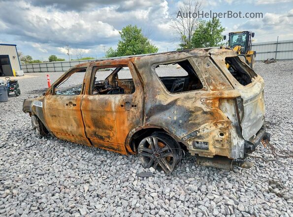 1FM5K8D82HGC60476 2017 FORD EXPLORER Пожар Задняя левая четверть