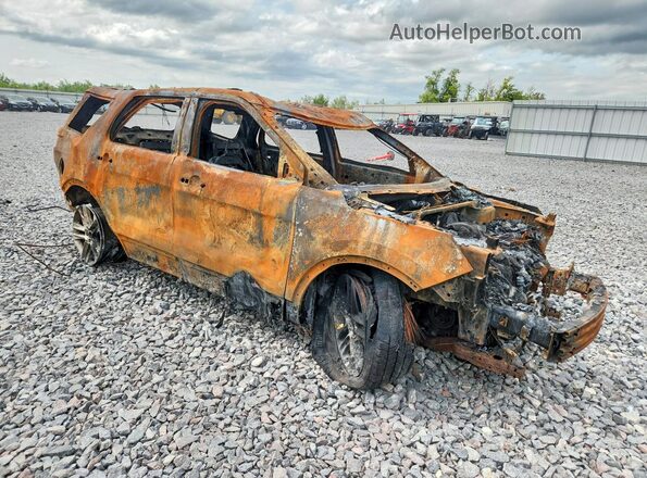 1FM5K8D82HGC60476 2017 FORD EXPLORER Пожар Передняя правая четверть