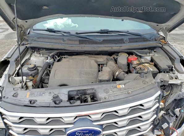 1FM5K8D82HGD00233 2017 FORD EXPLORER Silver Engine compartment view