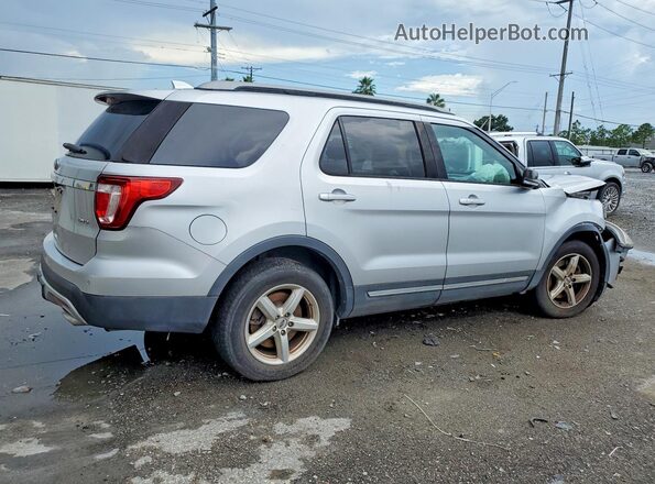 1FM5K8D82HGD00233 2017 FORD EXPLORER Silver Rear right