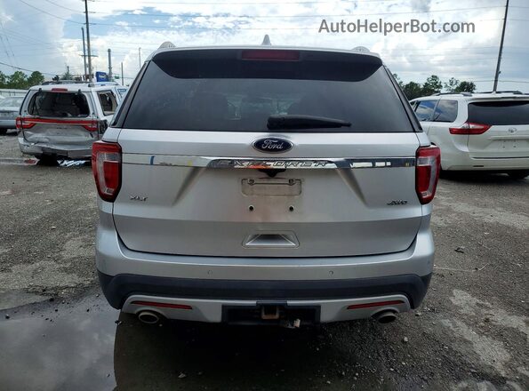 1FM5K8D82HGD00233 2017 FORD EXPLORER Silver Rear view