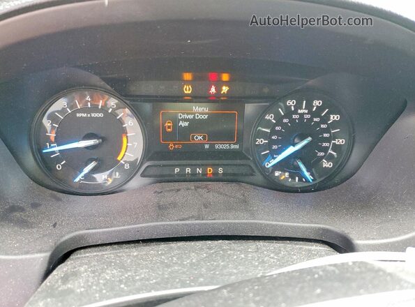 1FM5K8D82HGD00233 2017 FORD EXPLORER Silver Instrument cluster view