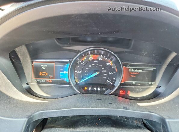 1FM5K8D82HGD03231 2017 FORD EXPLORER Silver Vista del cuadro de instrumentos