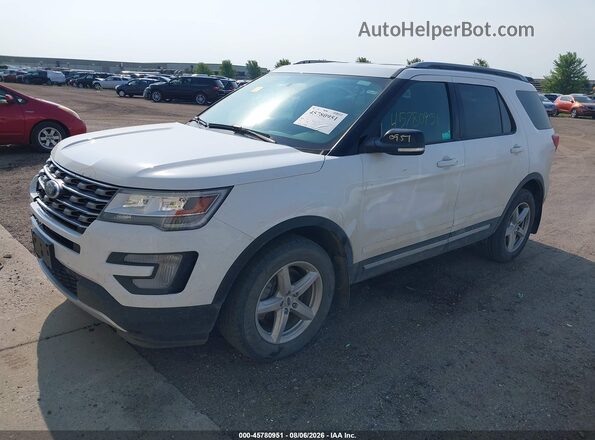 1FM5K8D82HGD65762 2017 FORD EXPLORER White Передня ліва чверть