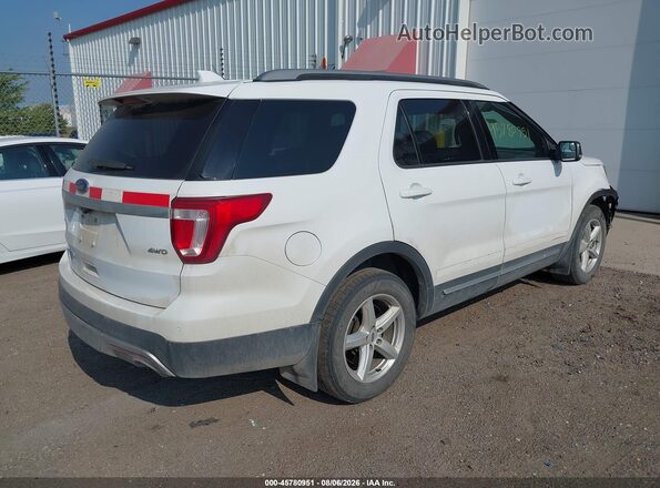 1FM5K8D82HGD65762 2017 FORD EXPLORER White Задня права чверть