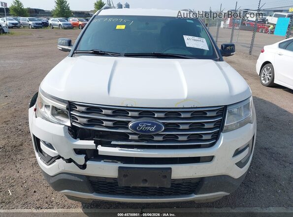 1FM5K8D82HGD65762 2017 FORD EXPLORER White Вид щитка приладів