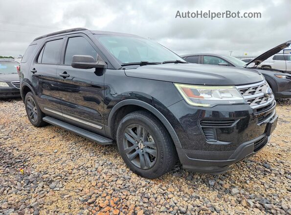 1FM5K8D82JGA42222 2018 FORD EXPLORER Black Delantero derecho