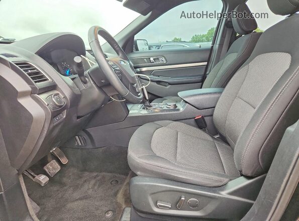 1FM5K8D82JGA42222 2018 FORD EXPLORER Black Vista interior delantera