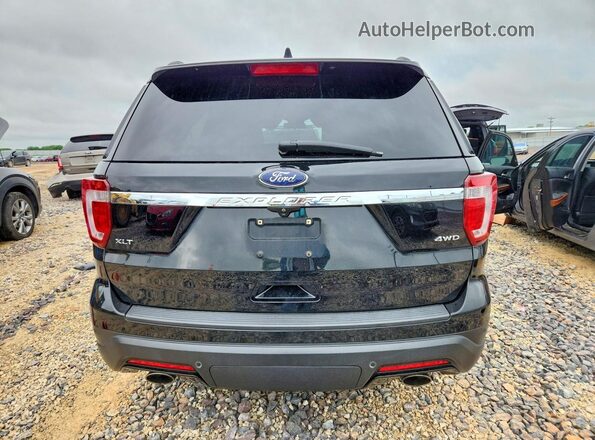 1FM5K8D82JGA42222 2018 FORD EXPLORER Black Vista trasera