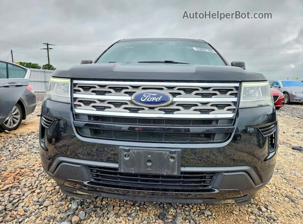 1FM5K8D82JGA42222 2018 FORD EXPLORER Black Vista frontal