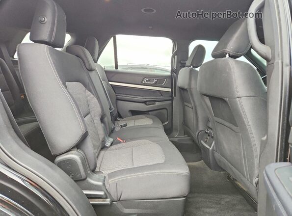 1FM5K8D82JGA42222 2018 FORD EXPLORER Black Vista de los asientos traseros
