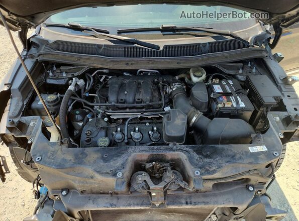 1FM5K8D82JGA45542 2018 FORD EXPLORER Gray Вид підкапотного простору