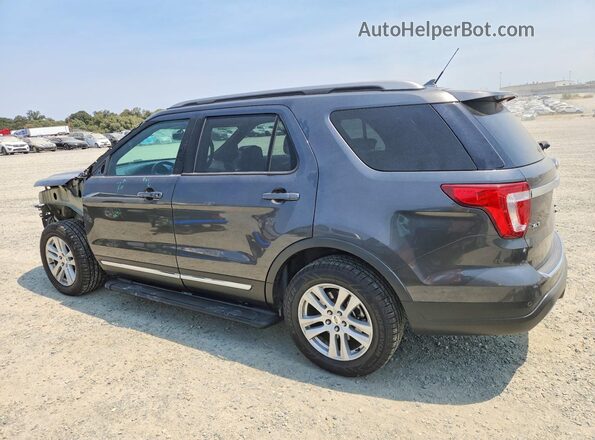 1FM5K8D82JGA45542 2018 FORD EXPLORER Gray Задня ліва чверть
