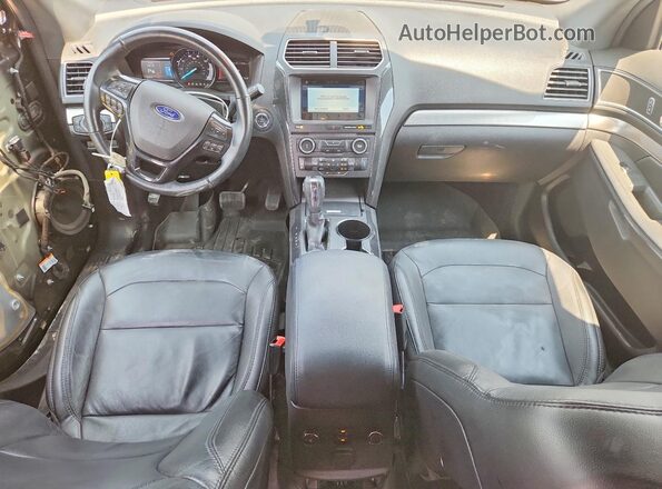 1FM5K8D82JGA45542 2018 FORD EXPLORER Gray Вид панелі приладів