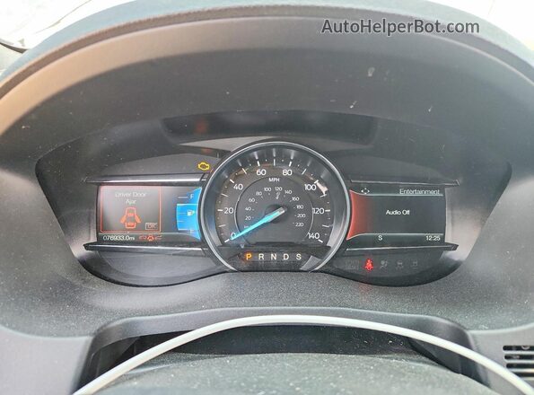 1FM5K8D82JGA45542 2018 FORD EXPLORER Gray Вид щитка приладів